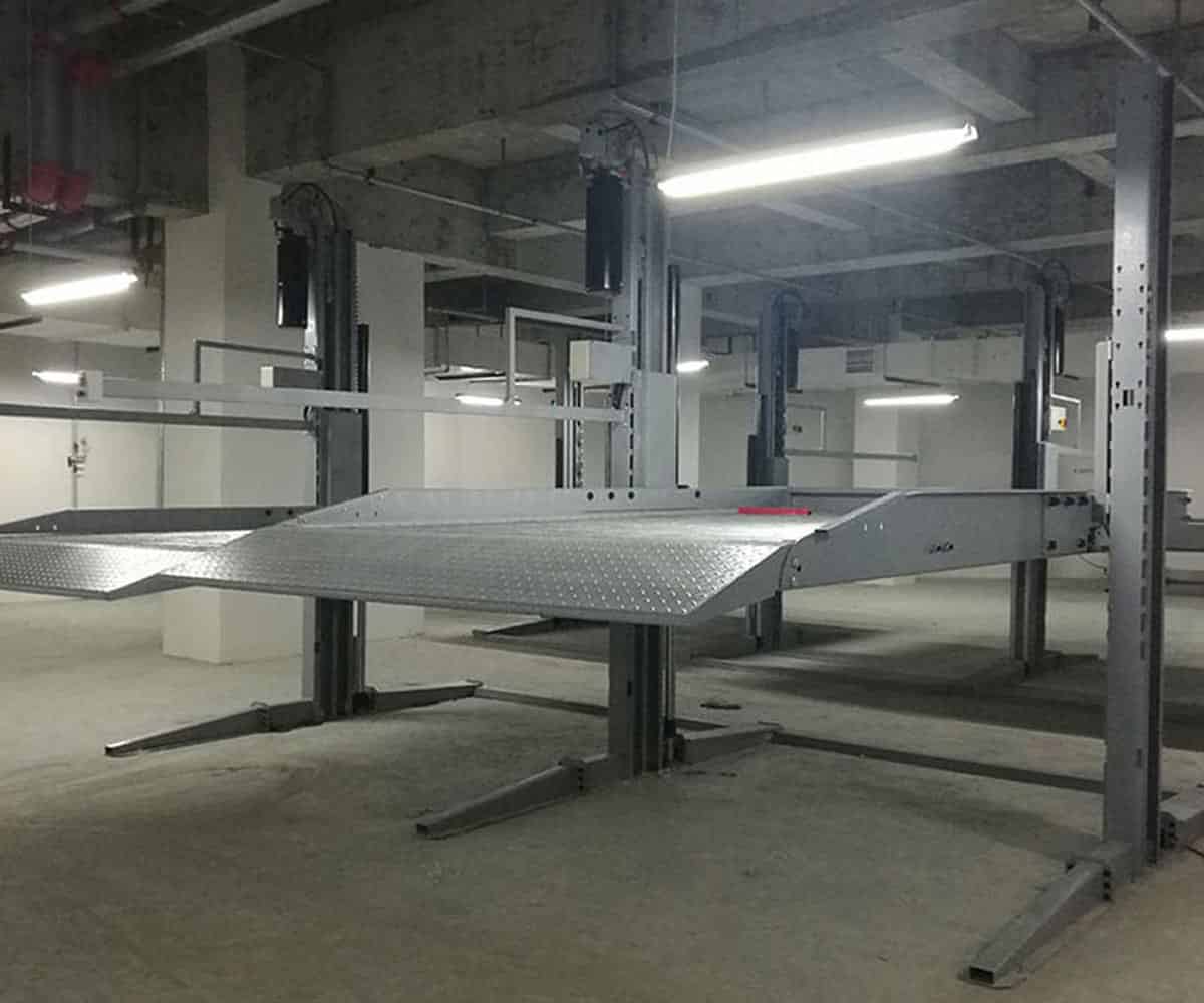 巫山二層簡易升降機(jī)械停車位過驗(yàn)收