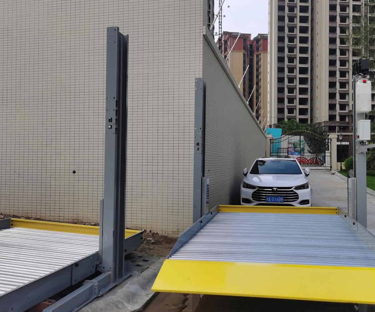 南川兩層升降橫移機械立體停車設(shè)備拆除