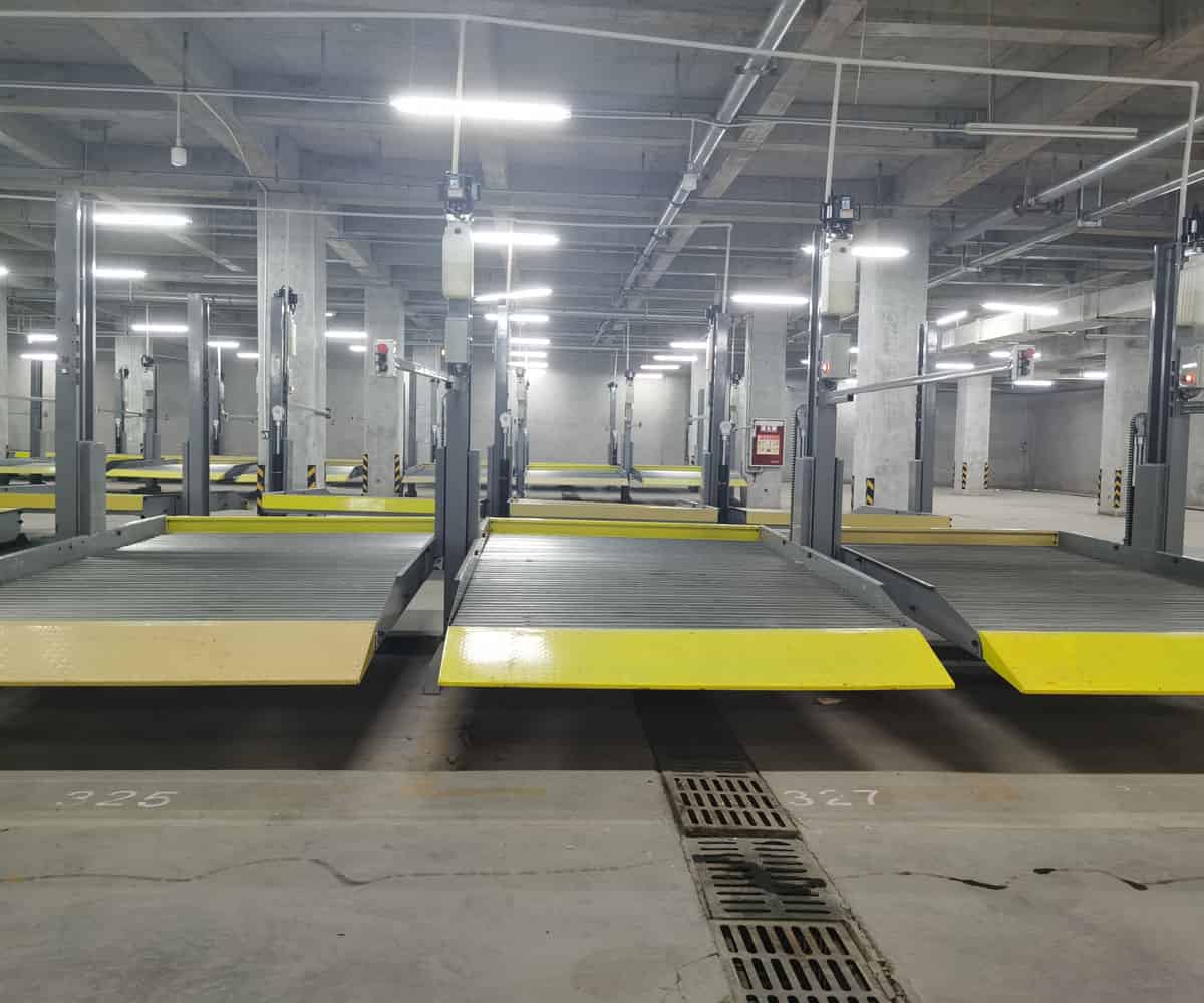 兩柱升降式機(jī)械車(chē)庫(kù) 兩柱升降式機(jī)械車(chē)庫(kù)